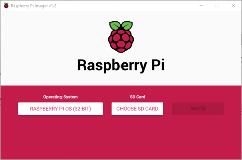 chose sd raspberry pi imager