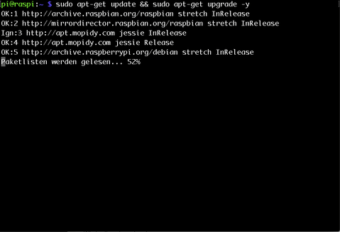 apt-get update auf Raspberry Pi